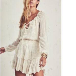 LoveShackFancy Chariot Embroidered Popover Dress